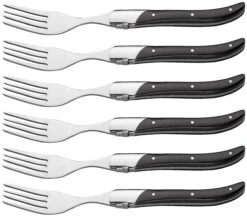 Jay Hill Steakvorken Laguiole - Zwart - 6 Stuks -Cuisine Et Table 8720364450885 1