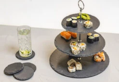 Sareva Etagere / Serveertoren Leisteen 3-Laags -Cuisine Et Table 8720364452896 2