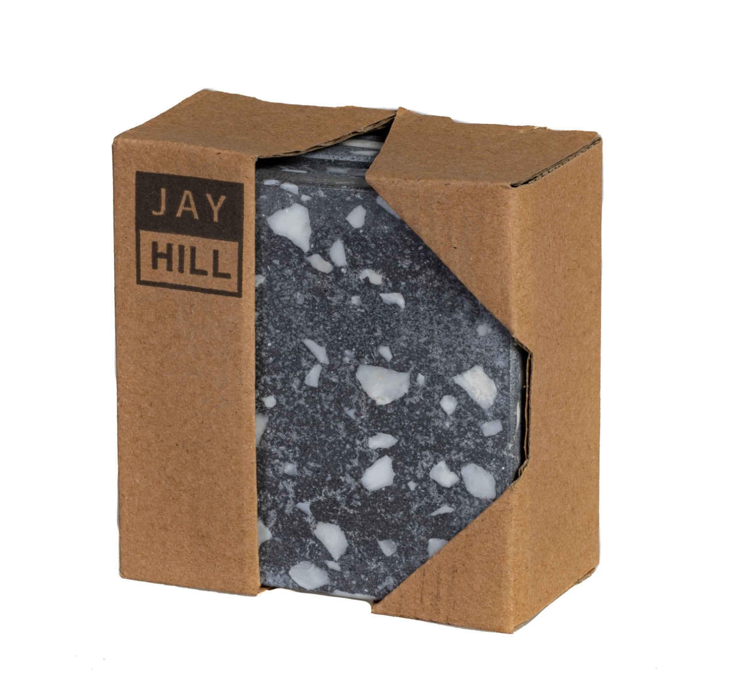 Jay Hill Onderzetters Terrazzo - Grijs - 10 X 10 Cm - 4 Stuks 7 Jay Hill Onderzetters Terrazzo - Grijs - 10 X 10 Cm - 4 Stuks - Image 5