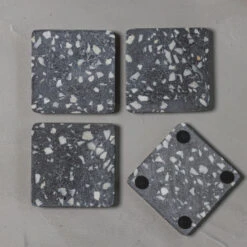 Jay Hill Onderzetters Terrazzo - Grijs - 10 X 10 Cm - 4 Stuks 9 Jay Hill Onderzetters Terrazzo - Grijs - 10 X 10 Cm - 4 Stuks -Cuisine Et Table 8720364453169 4