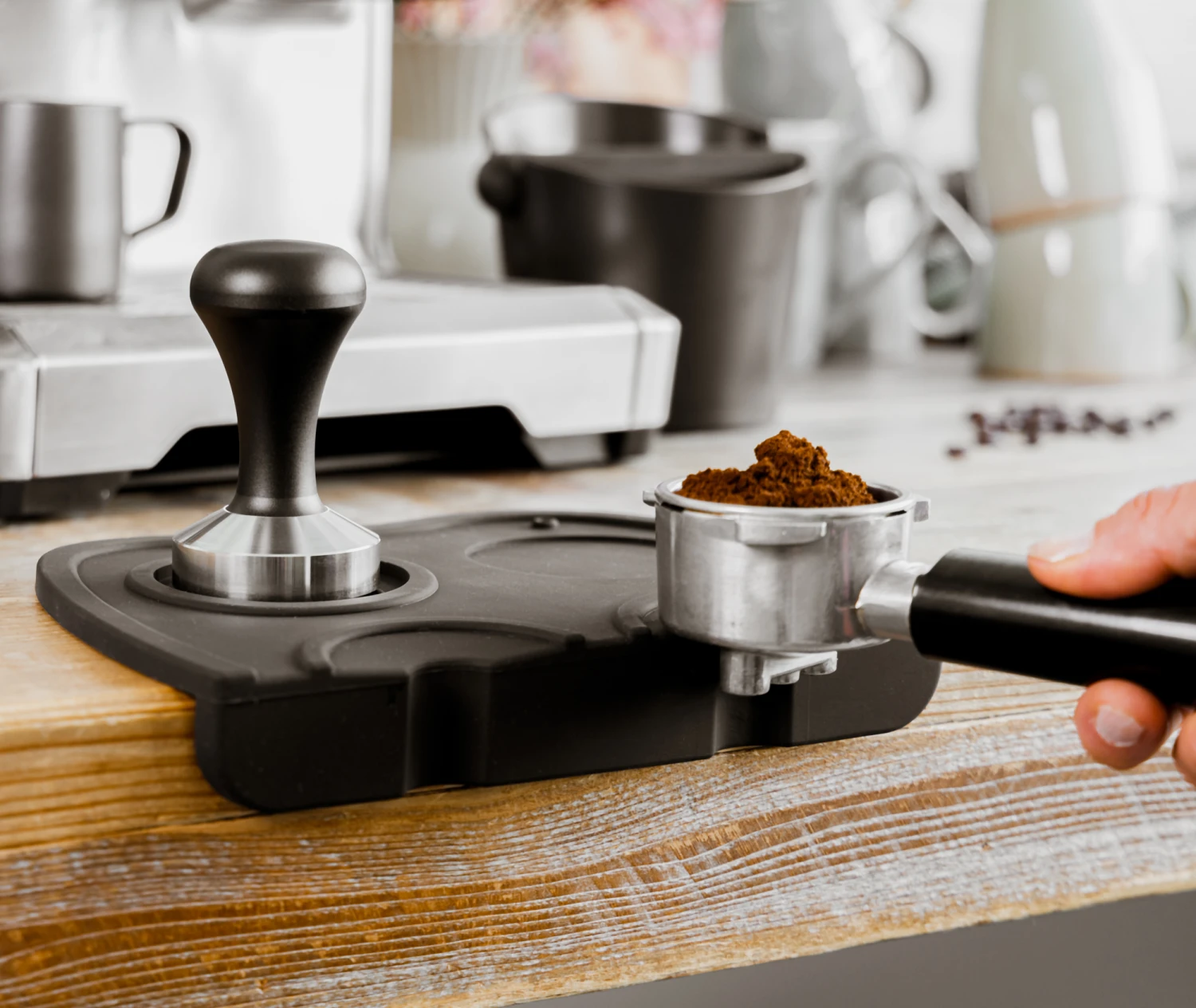 Jay Hill Tamper Mat - Siliconen - Zwart 4 Jay Hill Tamper Mat - Siliconen - Zwart - Image 2