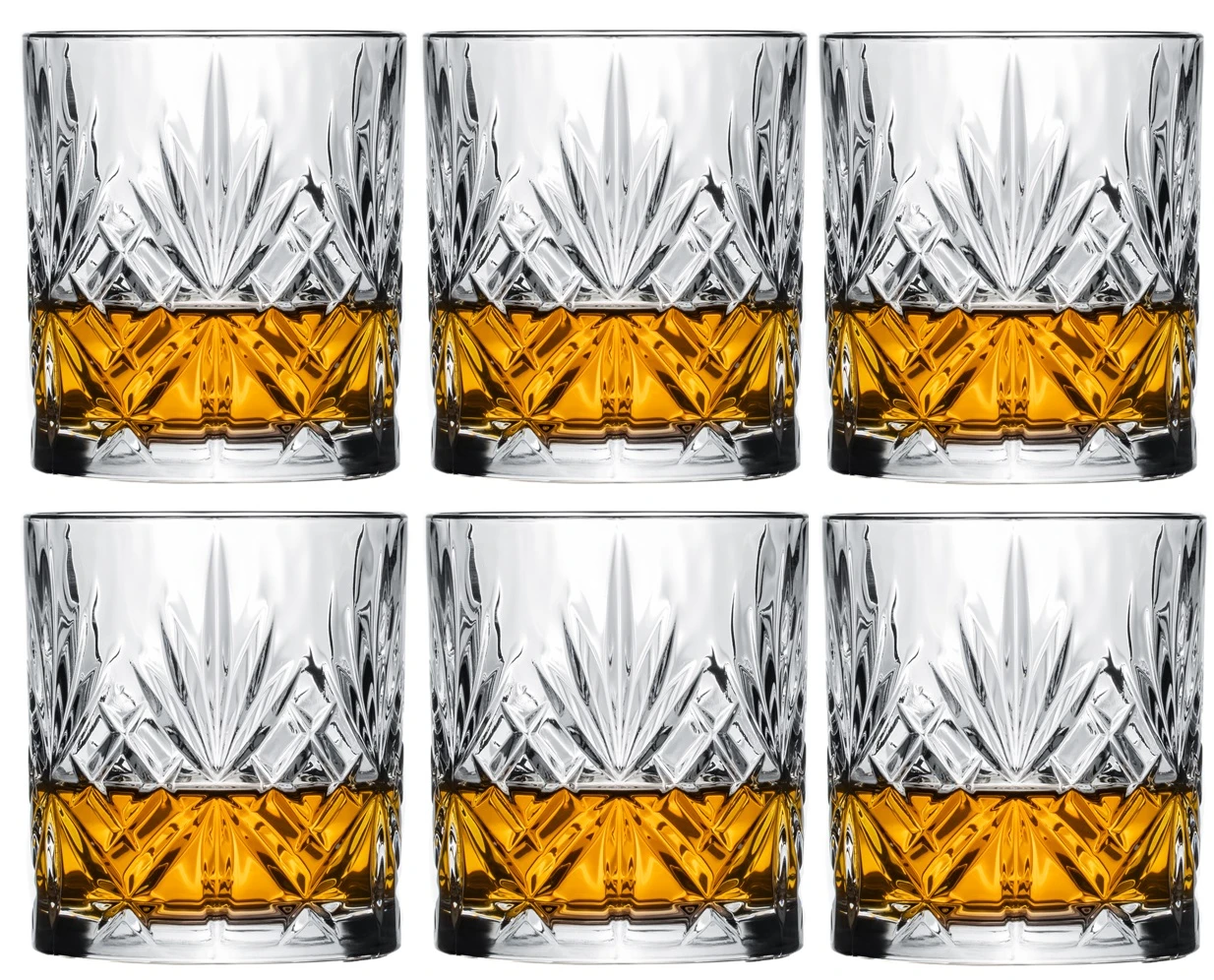 Cookinglife Whiskey Glazen / Cocktailglazen / Waterglazen Moy - 340 Ml - 6 Stuks 4 Cookinglife Whiskey Glazen / Cocktailglazen / Waterglazen Moy - 340 Ml - 6 Stuks - Image 2