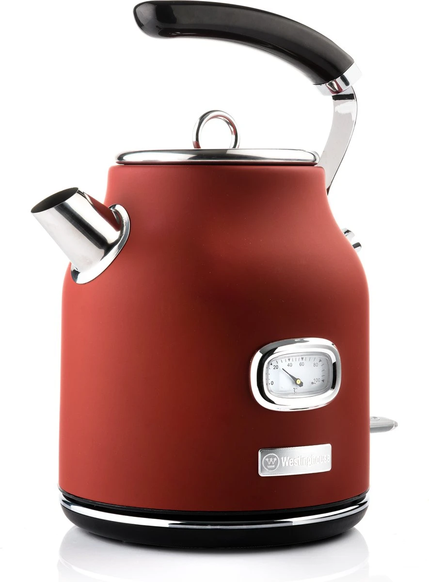 Westinghouse Retro Waterkoker + Broodrooster 2 Sleuven + Blender - Rood 4 Westinghouse Retro Waterkoker + Broodrooster 2 Sleuven + Blender - Rood - Image 2