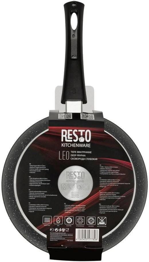 Resto Kitchenware Koekenpan Leo - ø 24 Cm - Standaard Anti-aanbaklaag 8 Resto Kitchenware Koekenpan Leo - ø 24 Cm - Standaard Anti-aanbaklaag - Image 6