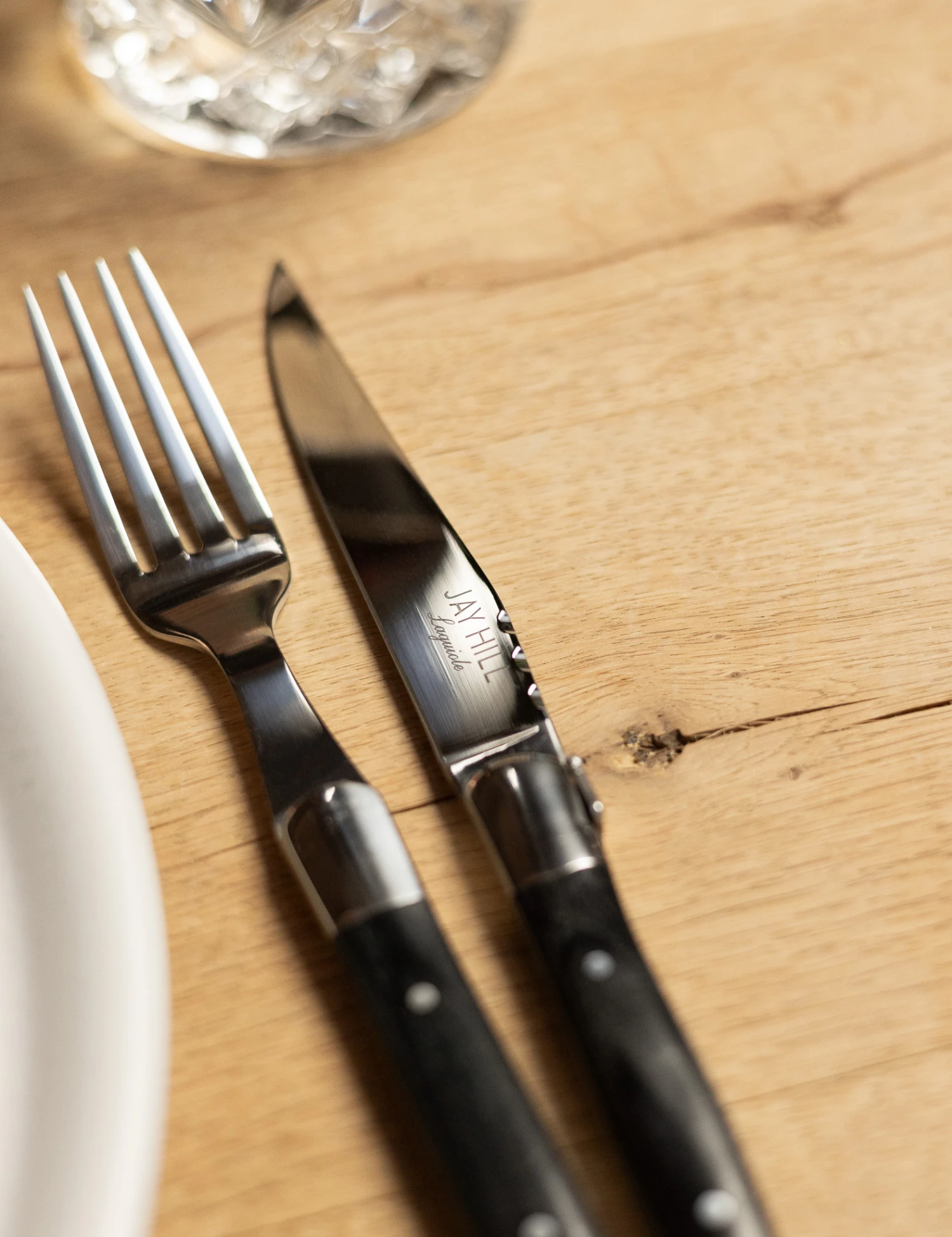 Jay Hill Bestekset Laguiole - Zwart - 24 Delig / 6 Personen 7 Jay Hill Bestekset Laguiole - Zwart - 24 Delig / 6 Personen - Image 5