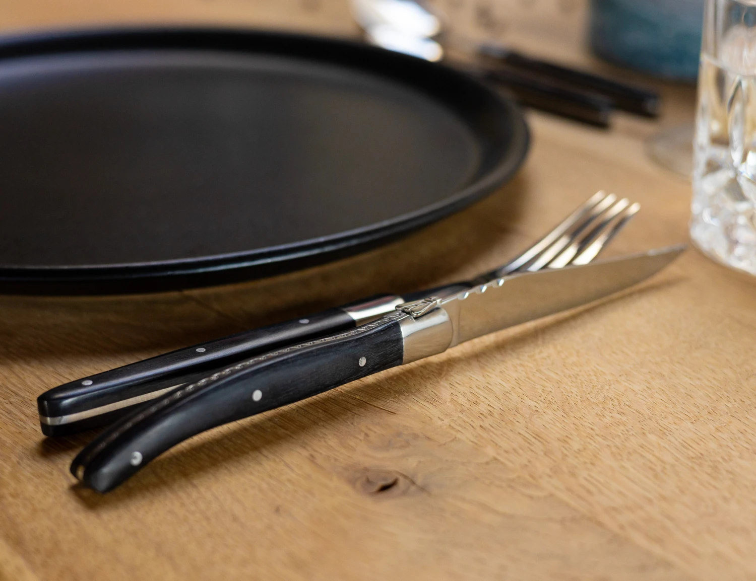 Jay Hill Bestekset Laguiole - Zwart - 24 Delig / 6 Personen 5 Jay Hill Bestekset Laguiole - Zwart - 24 Delig / 6 Personen - Image 3