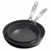 GreenPan Koekenpannenset Copenhagen - Zwart - ø 20 En 28 Cm - Keramische Anti-aanbaklaag -Cuisine Et Table Afbeeldingen CL 66