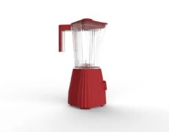 Alessi Blender Plissé - 5 Snelheden + Turbostand - Rood - Michele De Lucchi - 1.5 Liter - MDL09 R -Cuisine Et Table Alessi Blender1