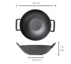 Blackwell Wokpan / Wadjan - Gietijzer - ø 32 Cm - Zonder Anti-aanbaklaag 13 Blackwell Wokpan / Wadjan - Gietijzer - ø 32 Cm - Zonder Anti-aanbaklaag -Cuisine Et Table Asset 32@2x 80 1