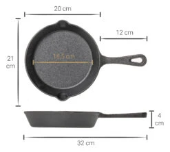 Blackwell Koekenpan - Gietijzer - ø 20 Cm - Zonder Anti-aanbaklaag 21 Blackwell Koekenpan - Gietijzer - ø 20 Cm - Zonder Anti-aanbaklaag -Cuisine Et Table Asset 38@2x 80 1