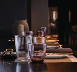 Bormioli Rocco Waterglazen Line - Blauw - 290 Ml - 6 Stuks -Cuisine Et Table Bormioli Glas Line Transparant 29 cl Sfeer