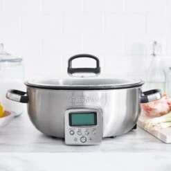 GreenPan Omnicooker - 5.7 Liter - RVS - Keramische Anti-baklaag -Cuisine Et Table CC005284 001 CC005285 001 image2 produlife ecc3de27 433c 451e 9d57 53e936682eb3