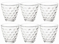 Bormioli Rocco Glazen Dots - Transparant - 250 Ml - 6 Stuks