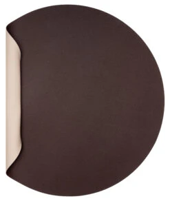 Jay Hill Placemat - Vegan Leer - Bruin / Zand - Dubbelzijdig - ø 38 Cm -Cuisine Et Table CL.117991 2