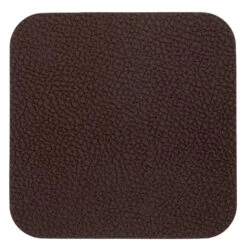Jay Hill Onderzetters - Vegan Leer - Bruin / Zand - Dubbelzijdig - 10 X 10 Cm - 6 Stuks -Cuisine Et Table CL.118091 1