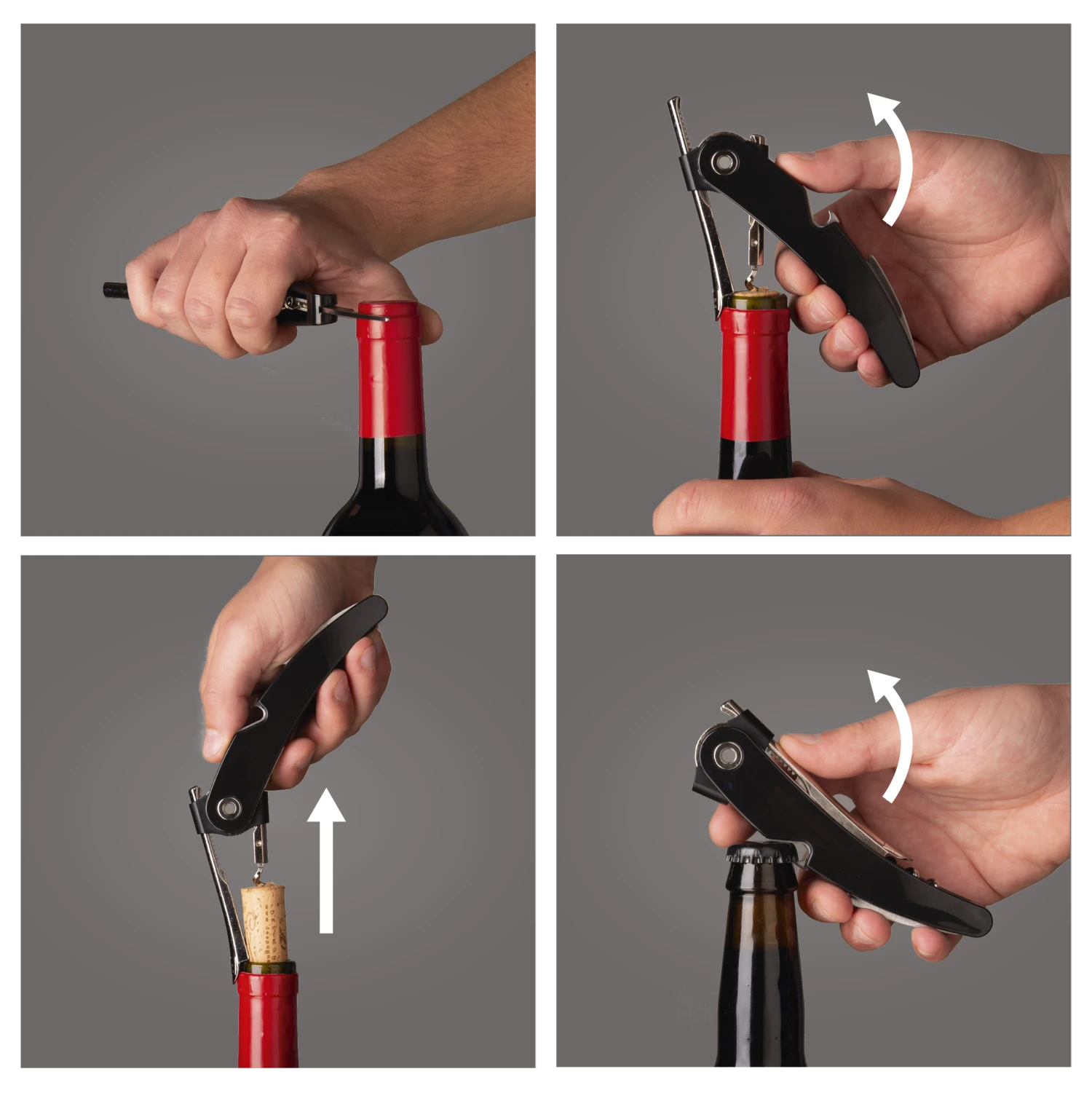 Vacu Vin Kurkentrekker Single Pull - Zwart 7 Vacu Vin Kurkentrekker Single Pull - Zwart - Image 5