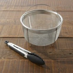 Crockpot Express Slowcooker + Snelkookpan - Uitneembare Binnenpan - 5.6 Liter - CR089 Met Stoommand & Tang) -Cuisine Et Table Crockpot Express Slowcooker Snelkookpan CR089 5.6 Liter 1