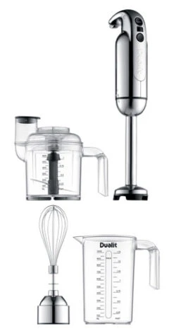 Dualit Staafmixer Set - 3-delig - Zilver - D88930 -Cuisine Et Table D88930 002 Staafmixer lang 264x500 1