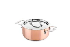DUCQ Pannenset (Kookpan ø 18 / 20 / 20 Cm + Steelpan ø 16 Cm) + Deksels - Koper - 4 Delige Set -Cuisine Et Table DU102118 2 1