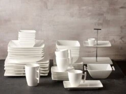 BonBistro Ovenschaal Yong Squito - 20 X 14 X 6 Cm / 1.1 Liter - Wit - 2 Stuks -Cuisine Et Table EB 1128601A 9