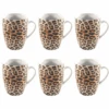 Studio Tavola Mokken Leopard 340 Ml - 6 Stuks 2 Studio Tavola Mokken Leopard 340 Ml - 6 Stuks -Cuisine Et Table Eigen merken
