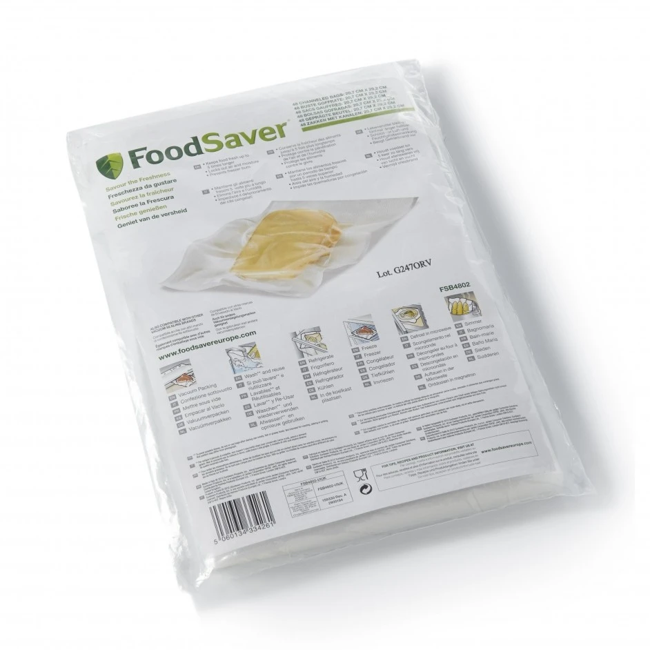 FoodSaver Vacumeerzakken 29 X 20 Cm - 48 Stuks 3 FoodSaver Vacumeerzakken 29 X 20 Cm - 48 Stuks