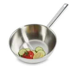 Habonne Wokpan - TriPly RVS - ø 24 Cm - Zonder Anti-aanbaklaag -Cuisine Et Table Habonne wok 24 cm Triply met steel sfeer