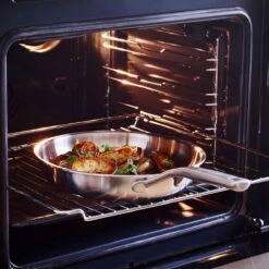 KitchenAid Koekenpan - Multi-Ply RVS - ø 24 Cm - Zonder Anti-aanbaklaag -Cuisine Et Table KA Koekenpan Multiply Stainless 4 1