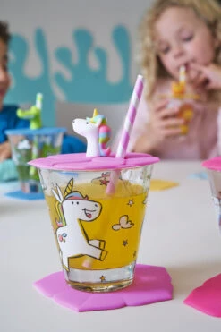 Leonardo Kinderglas Set Bambini Unicorn 215 Ml - 3-Delig -Cuisine Et Table Kinder Becher Einhorn 034800 mood H