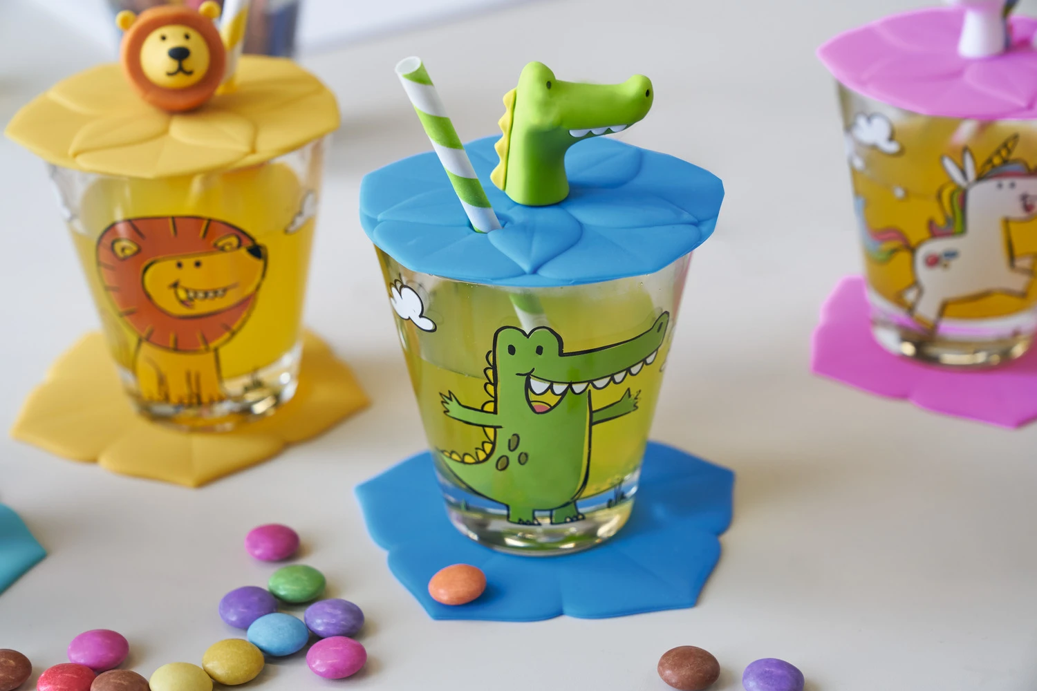 Leonardo Kinderglas Set Bambini Krokodil 215 Ml - 3-Delig 5 Leonardo Kinderglas Set Bambini Krokodil 215 Ml - 3-Delig - Image 3