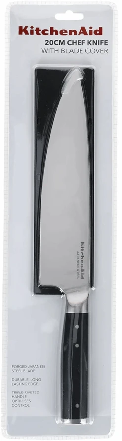 KitchenAid Koksmes Gourmet 20 Cm + Gratis Mesbeschermer -Cuisine Et Table KitchenAid Koksmes Gourmet 20 cm gratis mesbeschermer 5