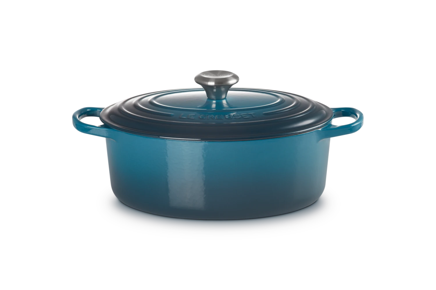 Le Creuset Braadpan Signature - Ovaal - Deap Teal - ø 29 Cm / 4.7 Liter 5 Le Creuset Braadpan Signature - Ovaal - Deap Teal - ø 29 Cm / 4.7 Liter - Image 3