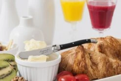 Laguiole Style De Vie Botermessen Zwart - 4 Stuks -Cuisine Et Table Laguiole botermes Zwart kl 2 1