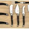 Laguiole Style De Vie Kaasmessenset - 9-Delig -Cuisine Et Table Laguiole kaasplank met 8 kaasmessen zwart pr gr 1