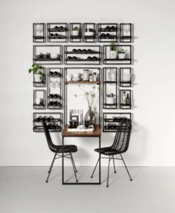 D-Bodhi Wijnrek Winemate - Black- 8 Flessen -Cuisine Et Table Large Shelfmate Black sf3 DTP 13 2
