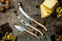 Laguiole Style De Vie Kaasmessen / Kaasmessenset Luxury Line Eikenhout Stonewash - 3 Stuks -Cuisine Et Table LuxKaasV2EikStone 4