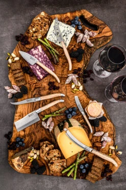 Laguiole Style De Vie Kaasmessen / Kaasmessenset Luxury Line Eikenhout Stonewash - 3 Stuks -Cuisine Et Table LuxKaasV2EikStone 5