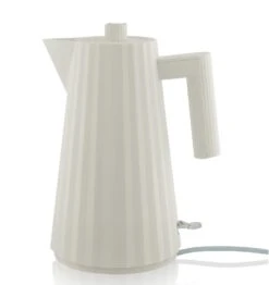 Alessi Waterkoker Plissé - Droogkookbeveiliging - Wit - Michele De Lucchi - 1.7 Liter - MDL06 W -Cuisine Et Table MDL06 W 01