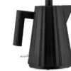 Alessi Waterkoker Plissé - Droogkookbeveiliging - Zwart - Michele De Lucchi - 1 Liter - MDL06/1 B -Cuisine Et Table MDL061 01 A4 3500pxl