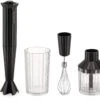 Alessi Staafmixer Set Plissé - Zwart - Michele De Lucchi - MDL10S B -Cuisine Et Table MDL10S B A4 3500pxl