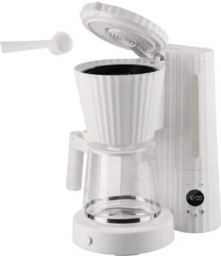 Alessi Filter-koffiezetapparaat Plissé - 1.5 Liter - Wit - Michele De Lucchi - MDL14 W -Cuisine Et Table MDL14 W 03 1x1 A4 3500pxl