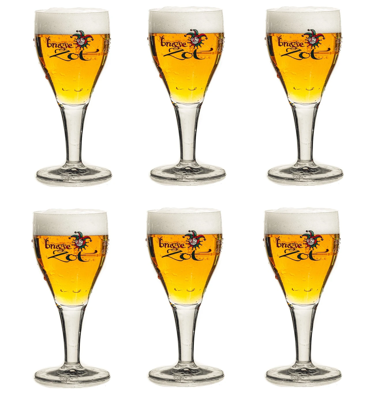 Brugse Zot Bierglas - 330 Ml - 6 Stuks 3 Brugse Zot Bierglas - 330 Ml - 6 Stuks