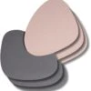 Jay Hill Onderzetters - Vegan Leer - Grijs / Roze - Organic - Dubbelzijdig - 13 X 11 Cm - 6 Stuks -Cuisine Et Table Ontwerp zonder titel 6 4