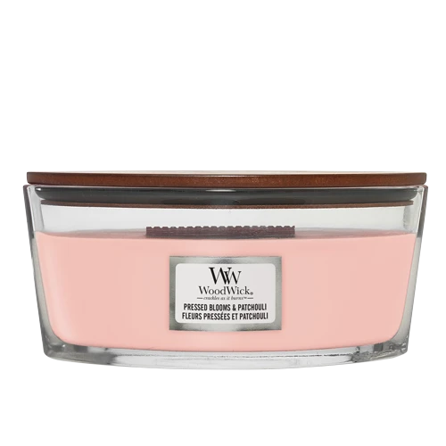WoodWick Geurkaars Ellipse Pressed Blooms & Patchouli - 9 Cm / 19 Cm 3 WoodWick Geurkaars Ellipse Pressed Blooms & Patchouli - 9 Cm / 19 Cm