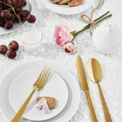 Sambonet Bestekset Flat - Goud - 30 Delig / 6 Personen 7 Sambonet Bestekset Flat - Goud - 30 Delig / 6 Personen -Cuisine Et Table Sambonet Bestekset Flat Goud 30