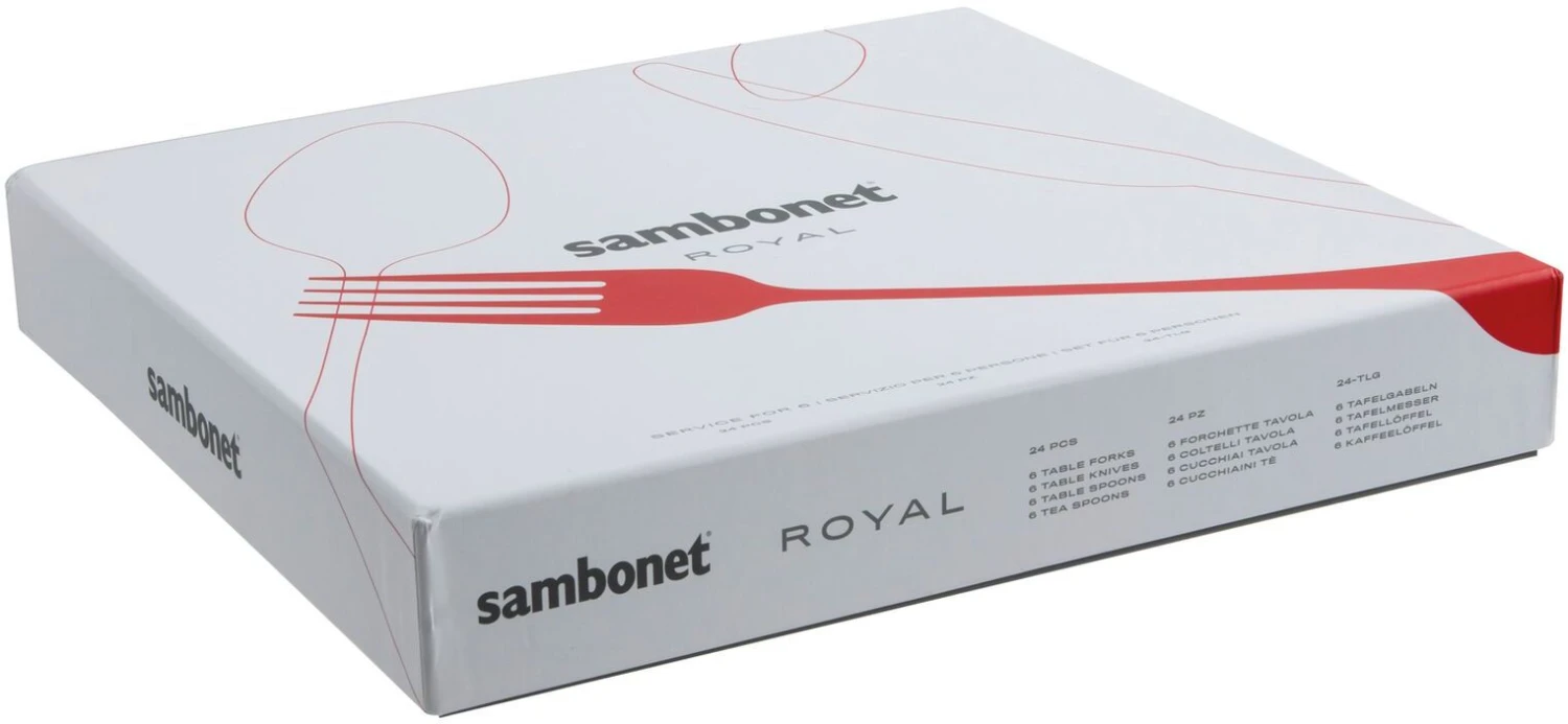 Sambonet Bestekset Royal - Champagne - 24 Delig / 6 Personen 4 Sambonet Bestekset Royal - Champagne - 24 Delig / 6 Personen - Image 2