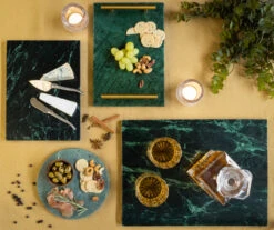 Jay Hill Snijplank / Serveerplank / Borrelplank Marmer - Groen - 29 X 21 Cm -Cuisine Et Table Serveerplank Groen 6