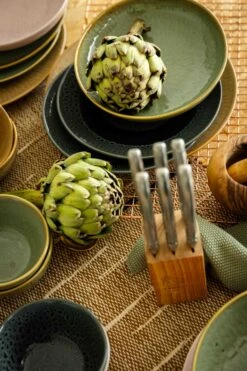 Jay Hill Serviesset Lihou - 16-delig / 4 Personen - Grijs/Zwart -Cuisine Et Table Set 2 Sfeer Eilanden Klein 7 1