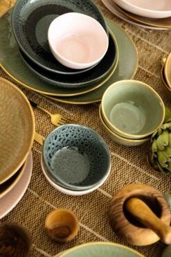 Jay Hill Serviesset Lihou - 4-delig - Grijs/Zwart -Cuisine Et Table Set 2 Sfeer Eilanden Klein 8