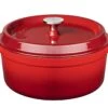 Sola Braadpan Met Deksel - Rood - ø 20 Cm / 2 Liter -Cuisine Et Table Sola braadpan gietijzer emaile rood 28cm 2
